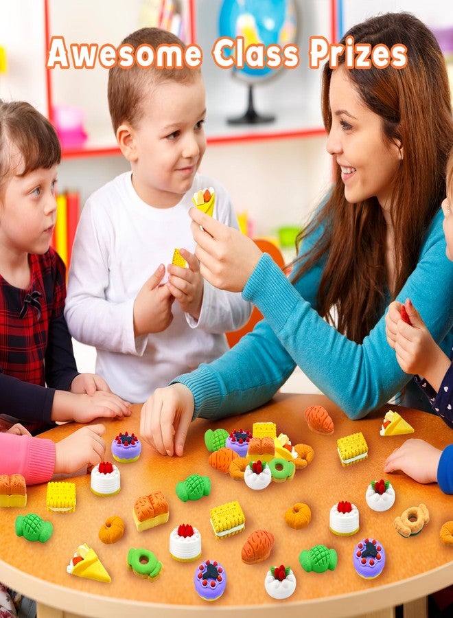 Inn Diary 30 pcs Baking Shop Erasers for Kids Desk Pets,3D Take Apart Pencil Erasers Food Puzzle Eraser Classroom Prizes for Kids Class Treasure Box,Game Rewards,Party Favors,Dollhouse - Image 4
